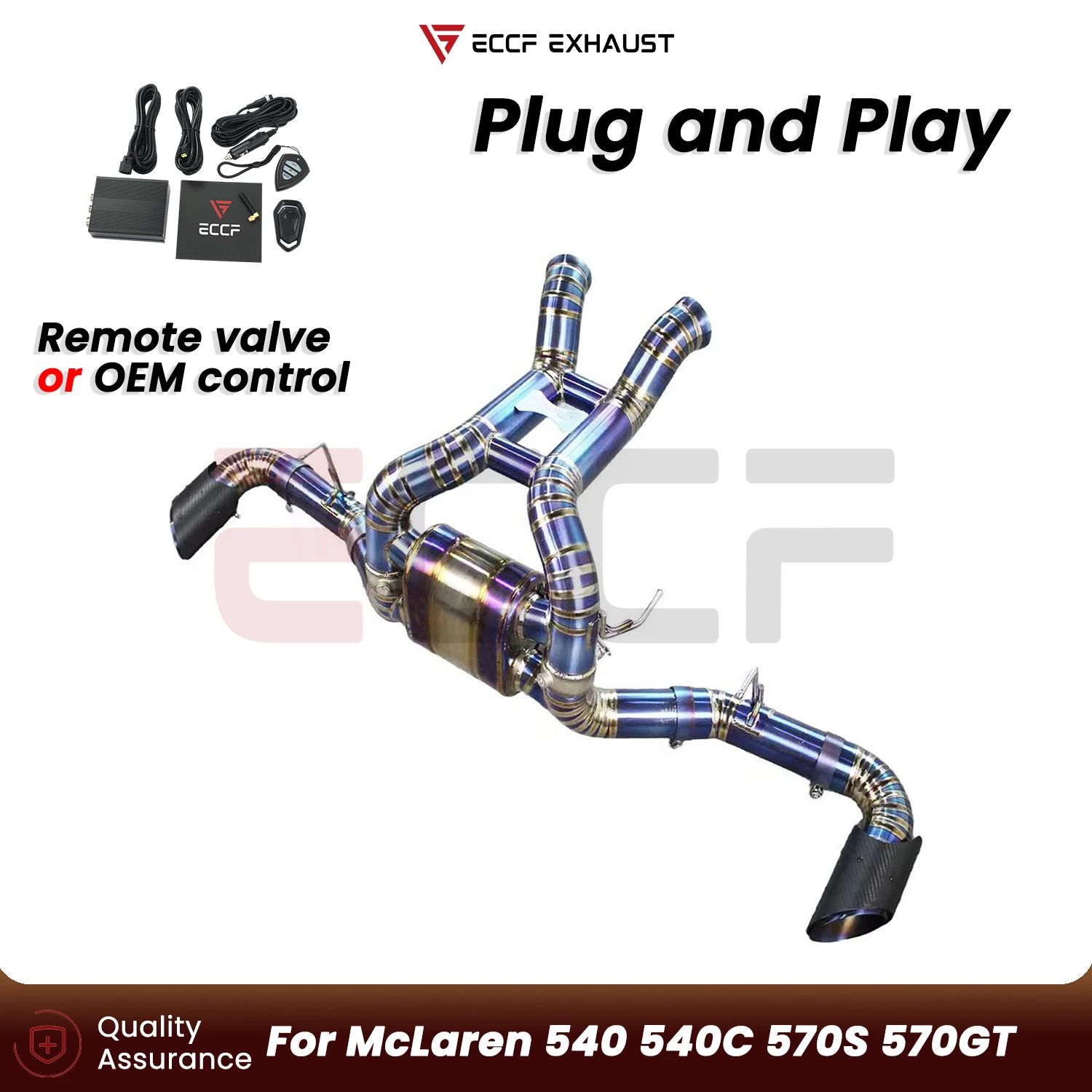 

Sporty Aggressive Sound Titanium Catback exhaust system For McLaren 540 540C 570S 570GT Plug and Play Performance Upgrade