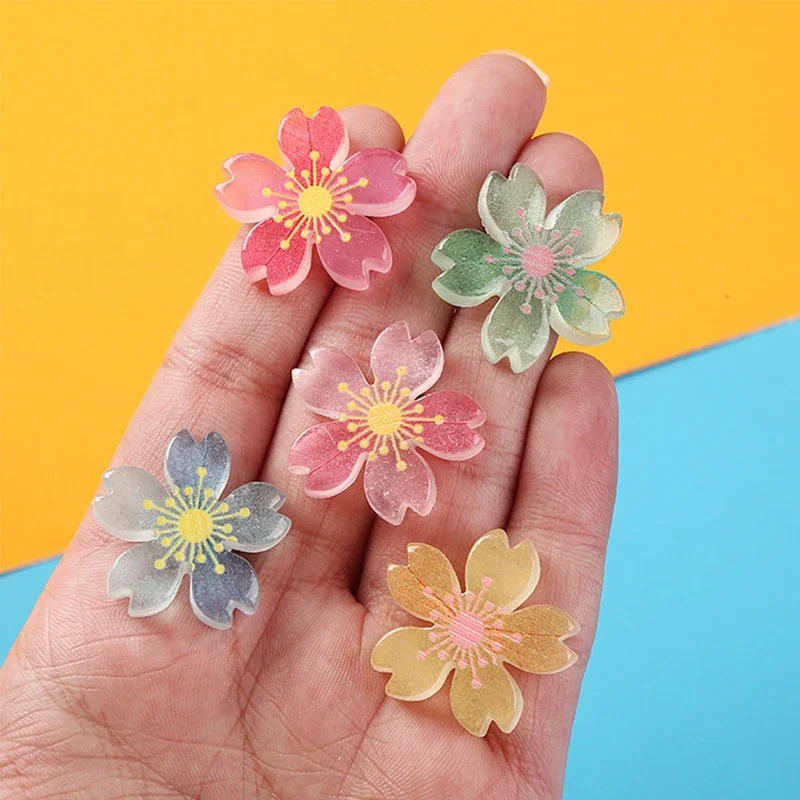 

DIY Shoe Decorations Cherry Blossom Shoe Charms Set Colorful Flower Advanced Detachable Buckle Shoes Accessories 1Set