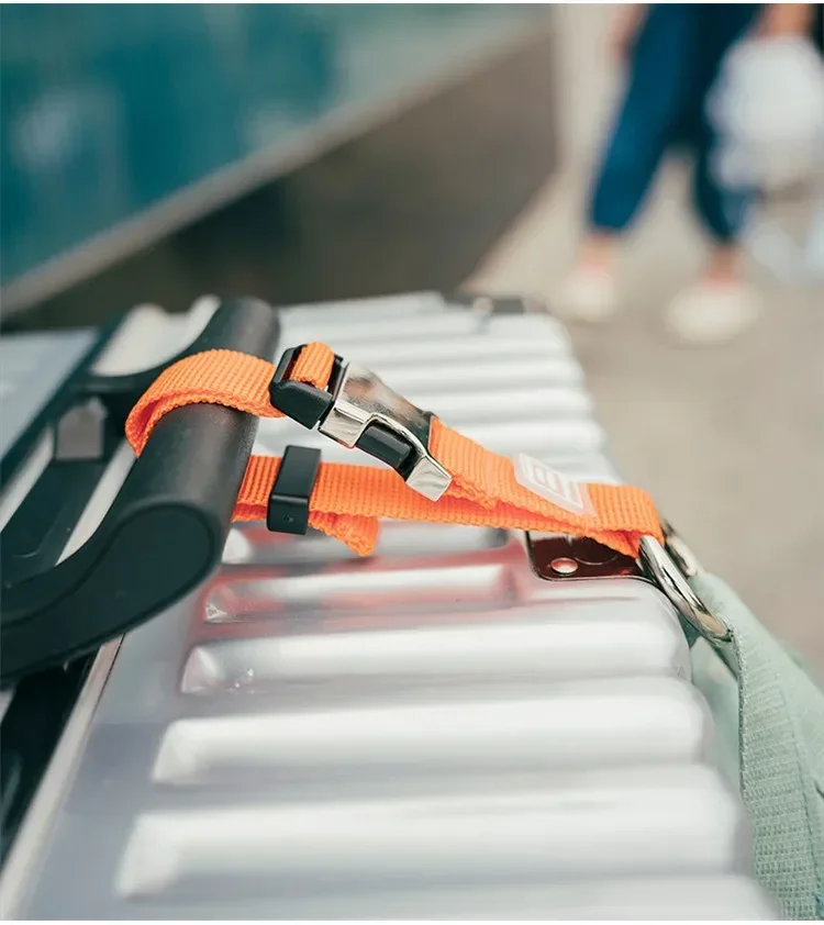 Praktische Gepäckgurte, Fach, externer Haken, Outdoor-Wandertasche, hängende Schnalle, Reise-Trolley, Verbindungsseilgurt – Detail 6