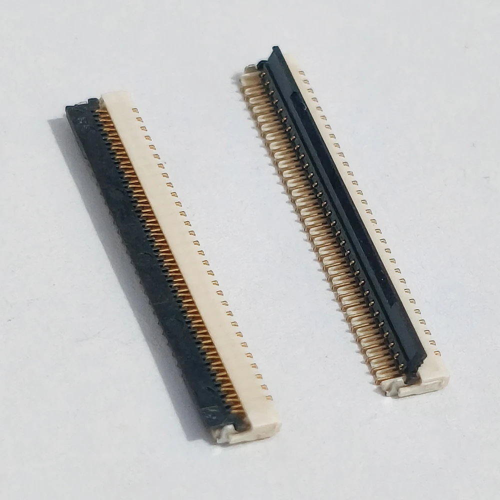 20 Stück FPC-Stecker 0,3 mm Rastermaß Flip-Typ Bodenkontakt 1,0H Ultra-Dünn 17P-71P Doppelreihige Versetzte Flachkabel-Buchse – Detail 2