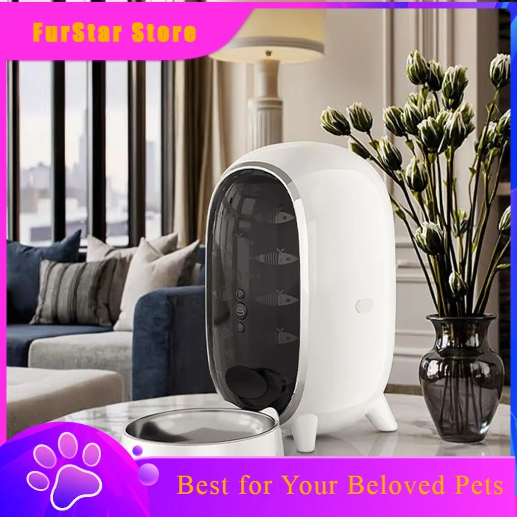 FurStarWiFi Connection Unlimited Distance Simple Convenient Feeder Automatic Cat Dog Camera Auto Pet Food Smart Feeder