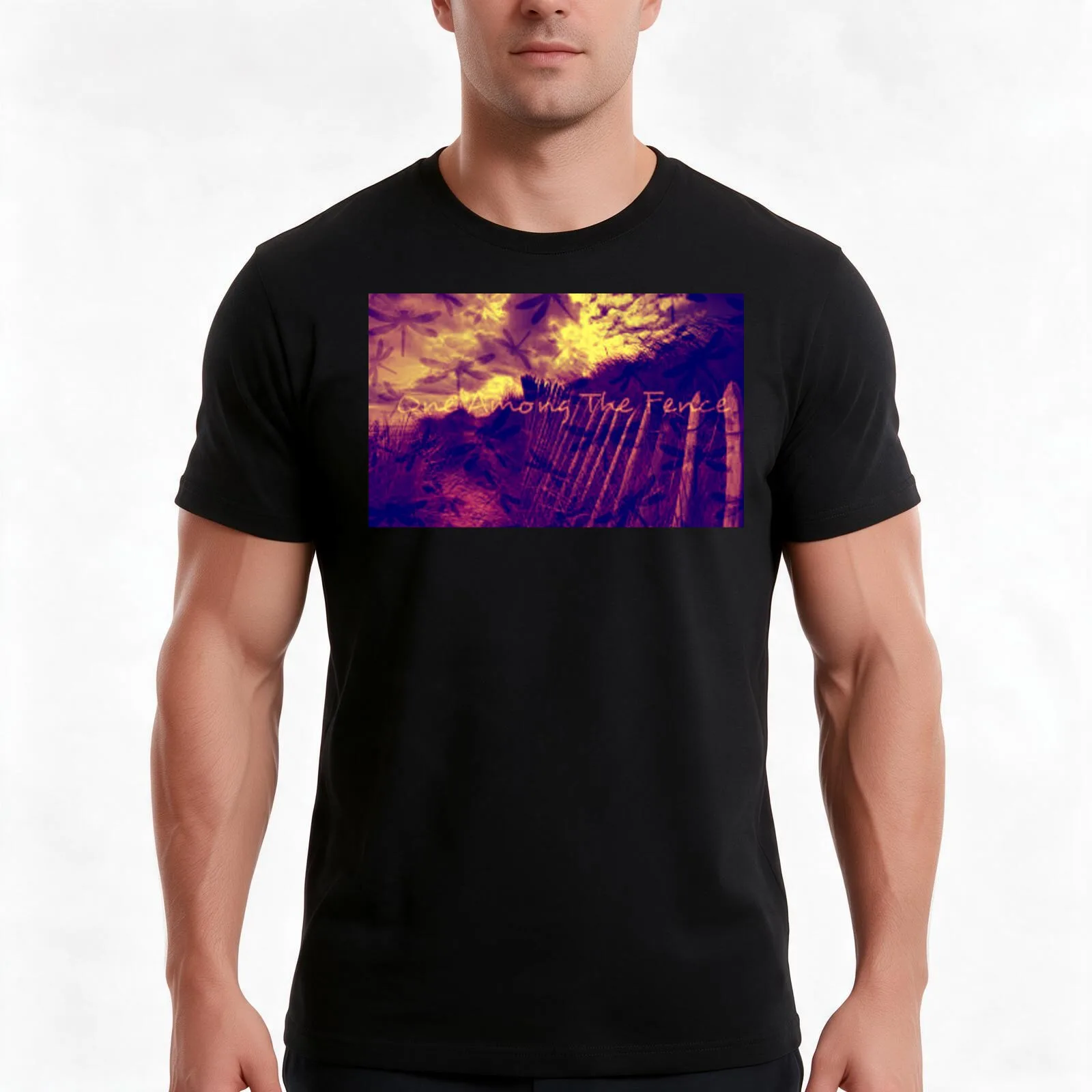 One Among The Fence 3 T-Shirt, Summer Casual Cotton Tee, Oversized Streetwear Tops, Vintage Graphic Print, Unisex Men Women