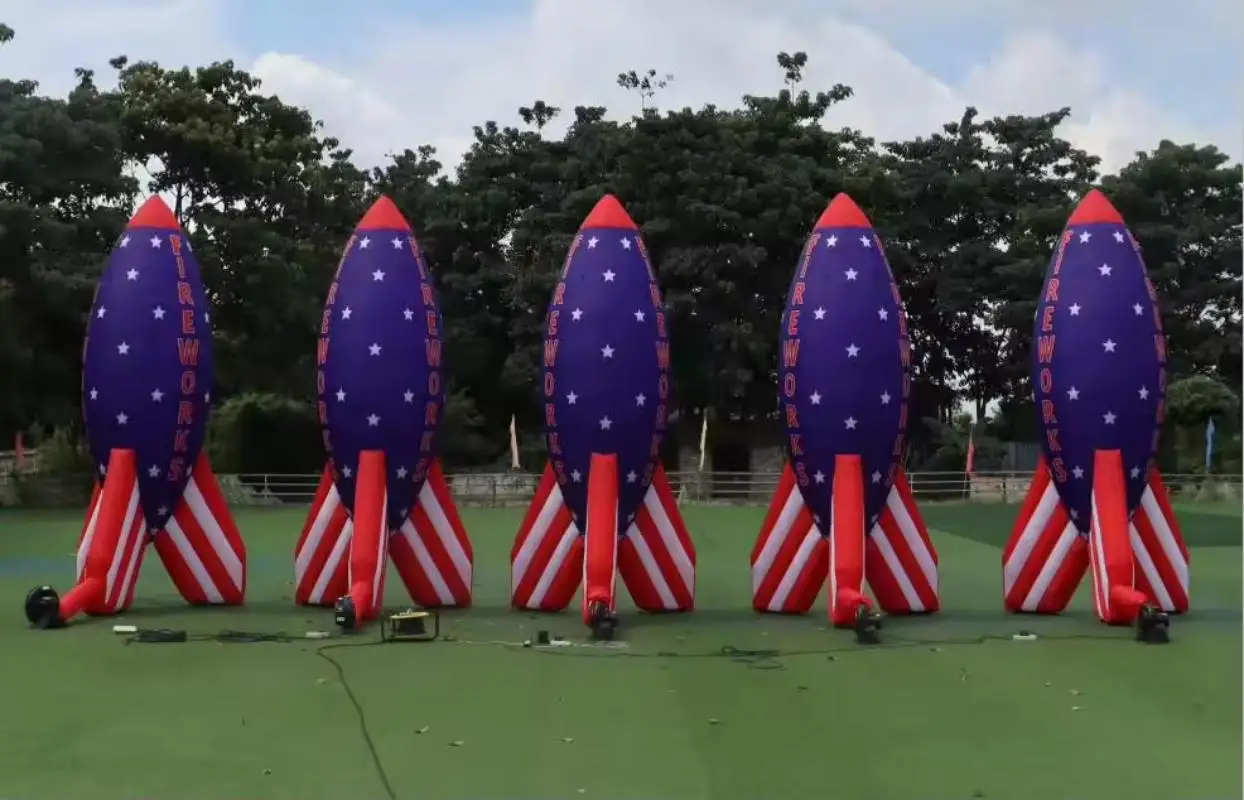 

Giant Inflatable Space Rocket Model Inflatable Fireworks Missile Replica For Outdoor Advertising Event Exhibition