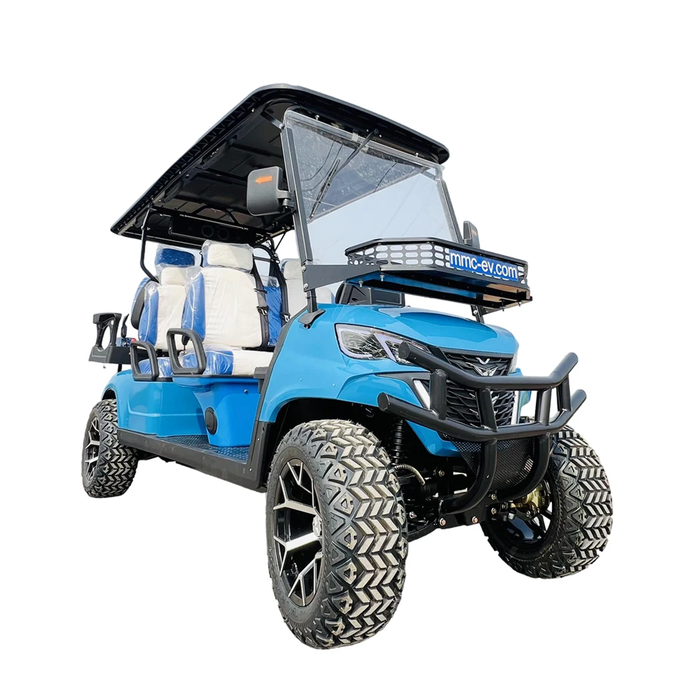 Street Legal Fashionable 72V Lithium Battery Four-Wheel Drive Cargo Off-Road Vehicle Sightseeing Car Electric 6 Seater Golf Cart