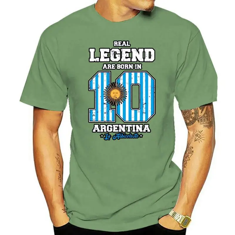 Argentinien Damen T-Shirt Arg 10 Real Legend Are Born In Argentina Women  Soccers 2020 Women Hip Hop Casual T-Shirt