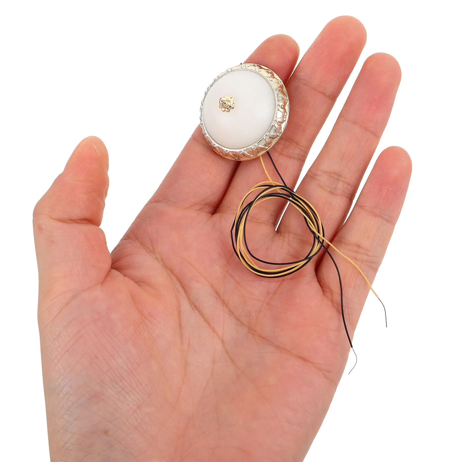 

Круглый миниатюрный потолочный светильник теплого белого света, реалистичный потолочный светильник для кукольного домика, декор для гостиной и спальни, светильник для кукольного домика