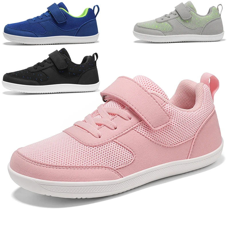 

Little Big Kid Wide Barefoot Shoes Boys Girls Minimalist Sneakers Children Walking Shoes Skate Flat Lightweight Non Slip Natural