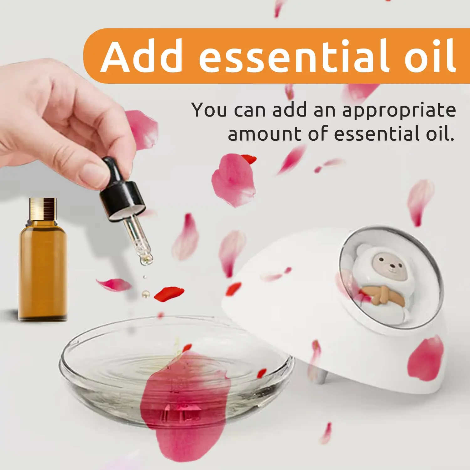 Портативный увлажнитель холодного тумана, 300 мл, USB, 7 цветов