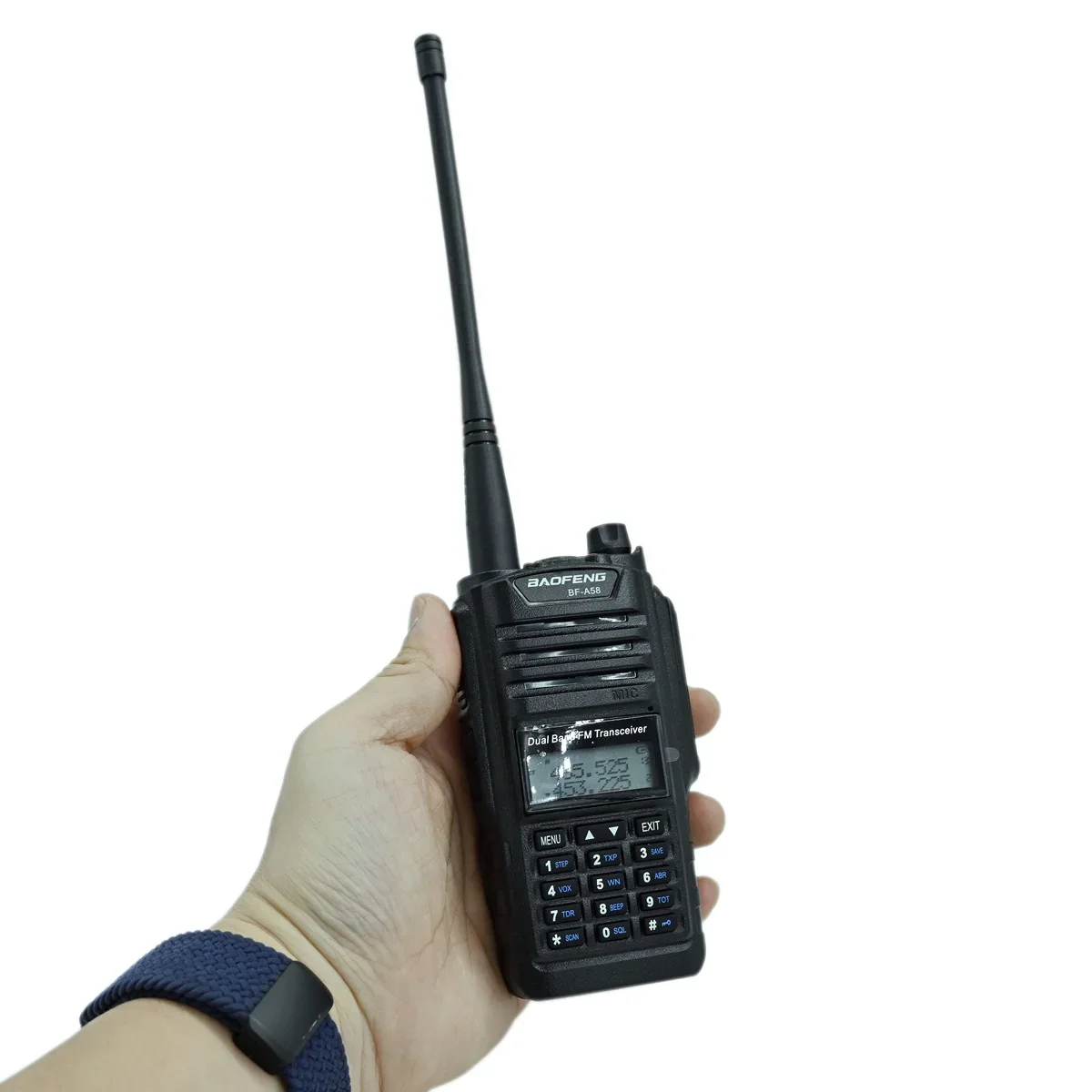 Baofeng A58 Two Way Radio Waterproof IP67 VHF UHF Keyboard LED Flashlight Water & Dust-Proof Long Range Handheld Interphone