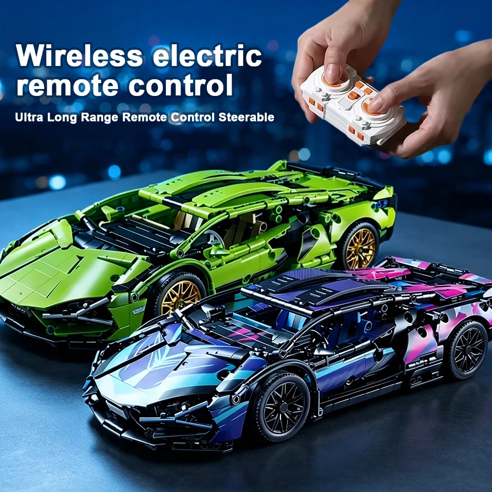 1:14 Piece Remote Control Race Car Building Blocks Set Educational Assembling Toy for Boys Gift