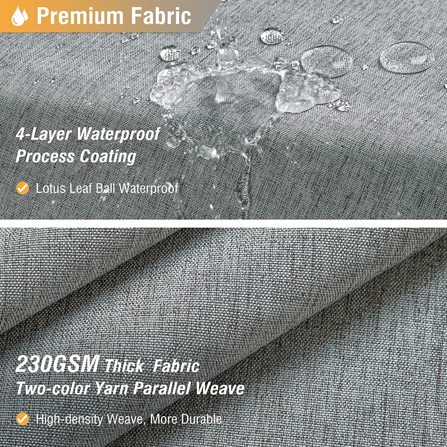 Luxury Linen Shower Curtain with Silver Metal Hooks Bathroom Waterproof Thick Fabric Bath Curtains Bathtub Large Bathing Cover