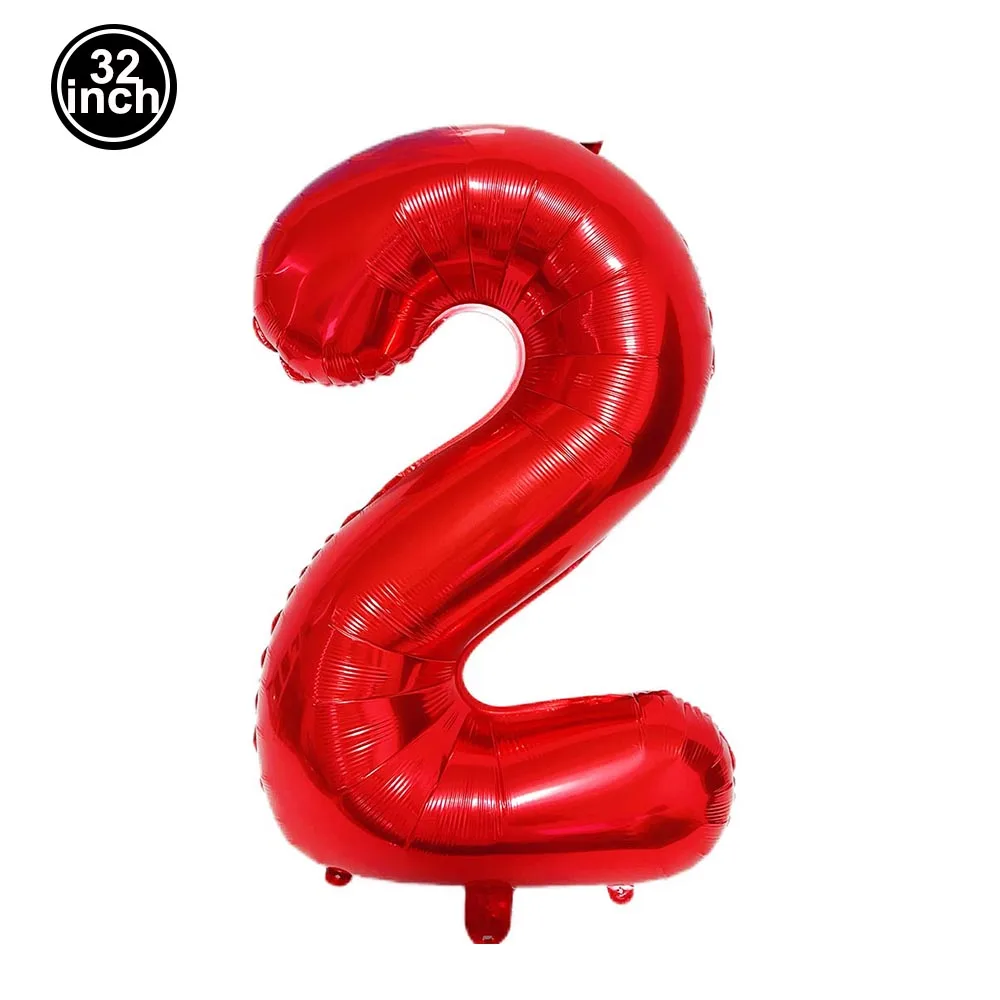 풍선 2 숫자 풍선 숫자 2 녹색 글로브 파란색 그림 2 생일 큰 대형 32 인치 레드 로즈 골든 실버 블랙 다채로운