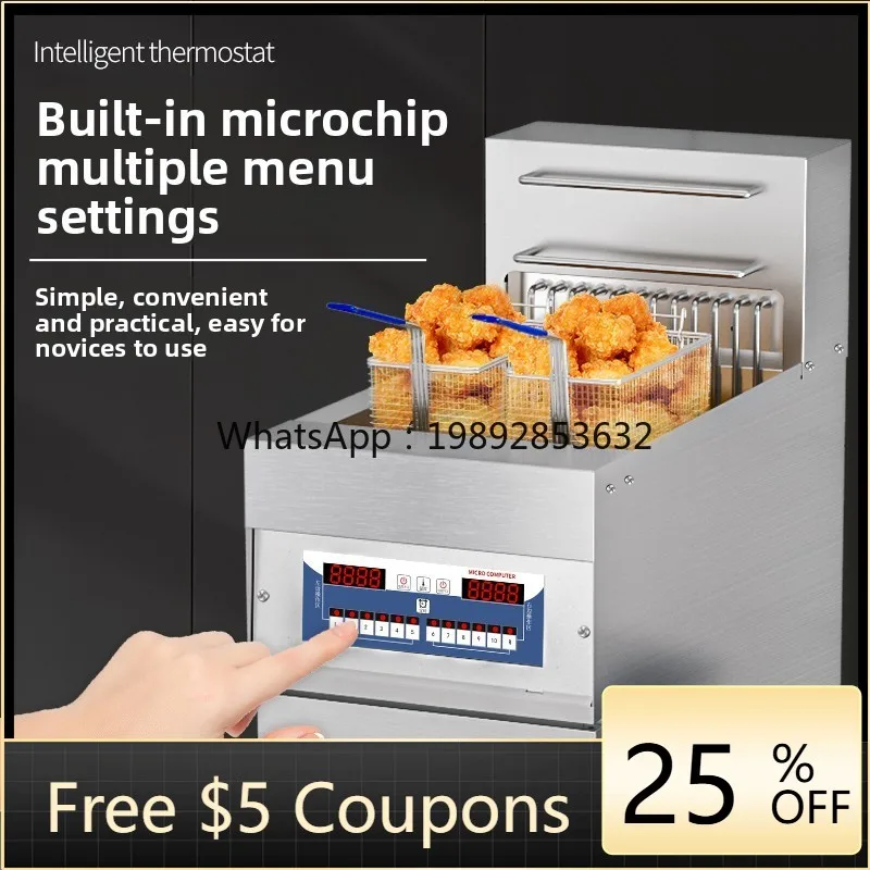 

Электрическая фритюрница BB Компьютерная версия Большая емкость Вертикальное оборудование для жареной курицы KFC Электрическая фритюрница с постоянной температурой