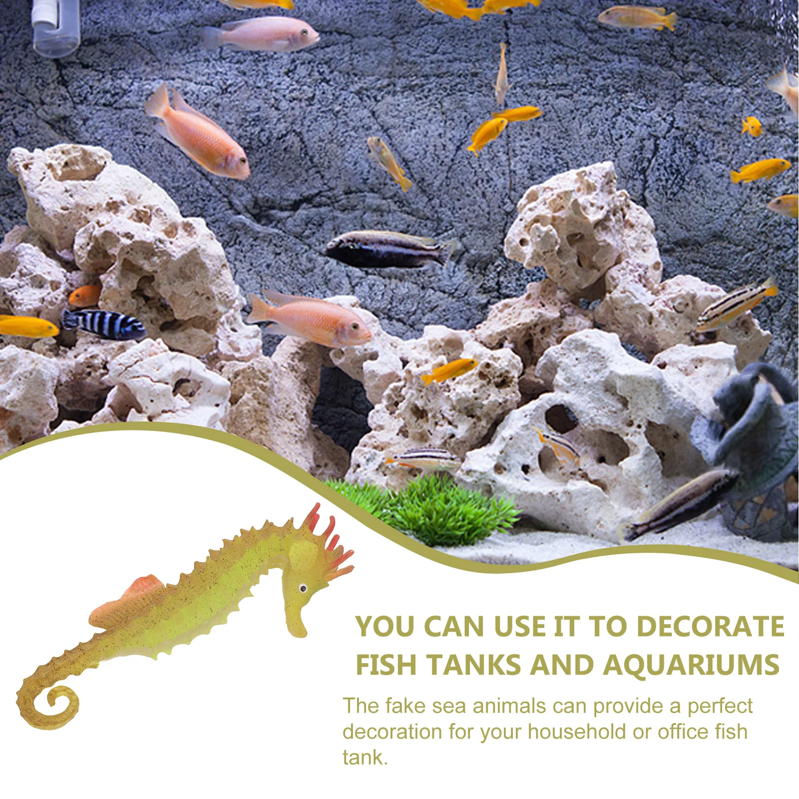 

Fish Tank Simulated Decoration Decorations Household Aquarium Ornament Glowing
