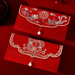 10pcs New Wedding Red Envelope Chinese Hot Money Envelope Creative Thickened Cardboard LISHIFENG New Year Wishes