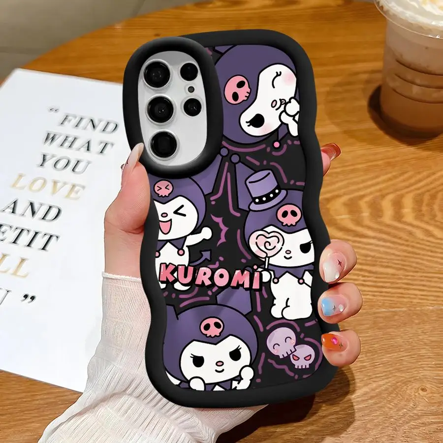 Cute Cartoon Kuromii Case for Samsung Galaxy S25 S24 Ultra S23 S22 Plus S21 FE S20 S25Ultra Soft Phone Funda