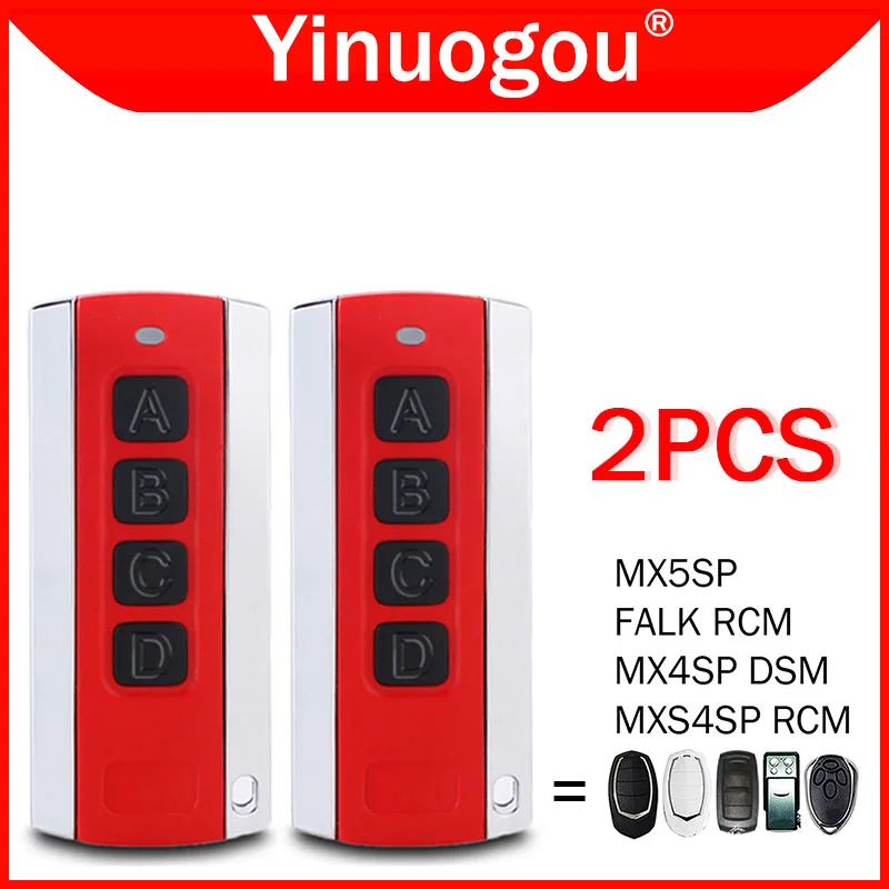 2piezas MOTORLINE FALK RCM MX4SP DSM MXS4SP RCM MX5SP Control remoto de garaje 433,92 MHz Comando de control de puerta eléctrica con código variable