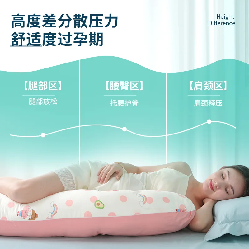 وسادة للنساء الحوامل وسادة نوم جانبية لدعم الحمل وسادة البطن وسادة الحمل للدعم #2