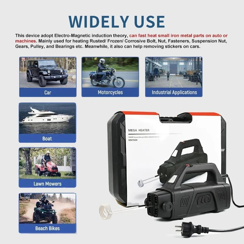 Con vendite calde Riscaldamento a induzione elettromagnetica portatile professionale da 1500 W