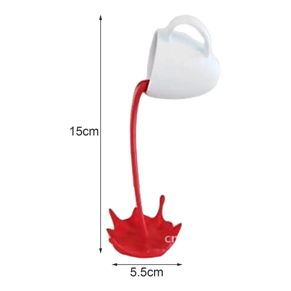 

Coffee Mug Statue Sculpture Home Decoration Coffee Cup Ornament Effect Floating Resin Coffee Art Festive Cup 3D for Car