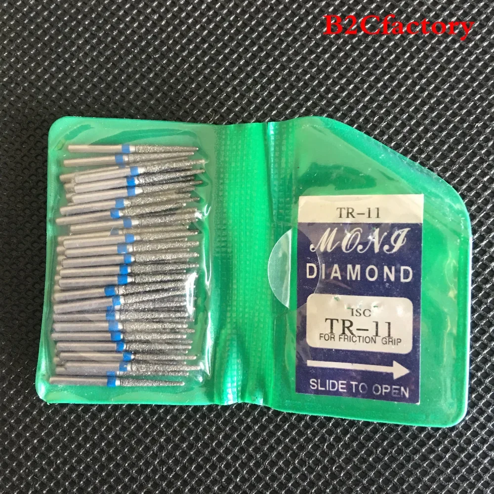 50PCS TR series Dental Diamond Polishers Dental burs for Smoothing Teeth Polishers