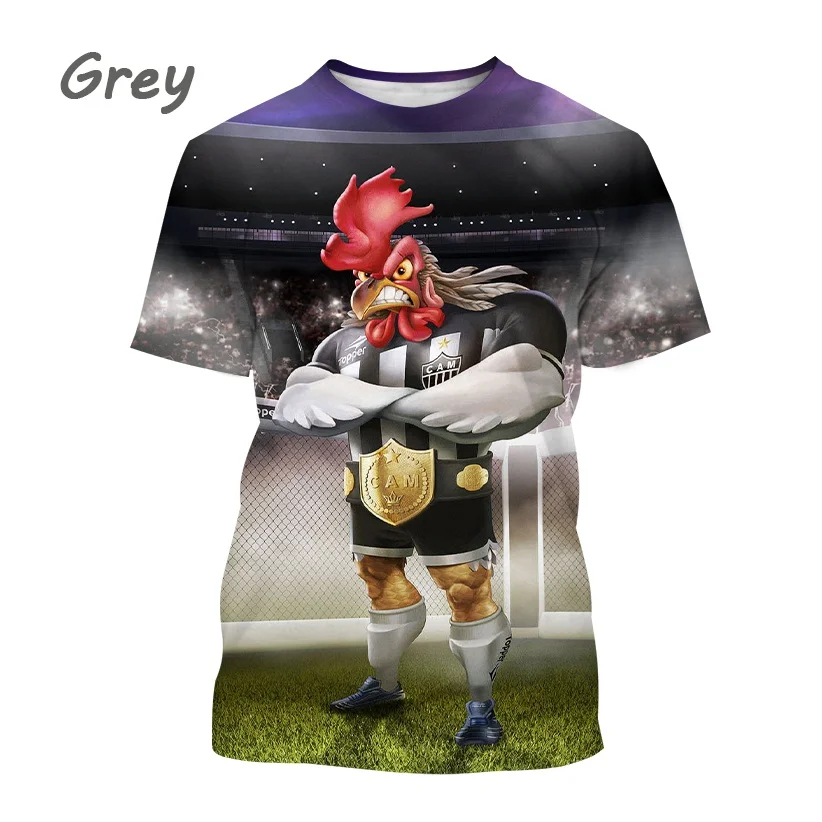 Official-website Fashion Graphic T-shirt Chicken 3D Print Mens Clothing Funny Anime Chicken Unisex Casual Short Sleeve Tees Tops