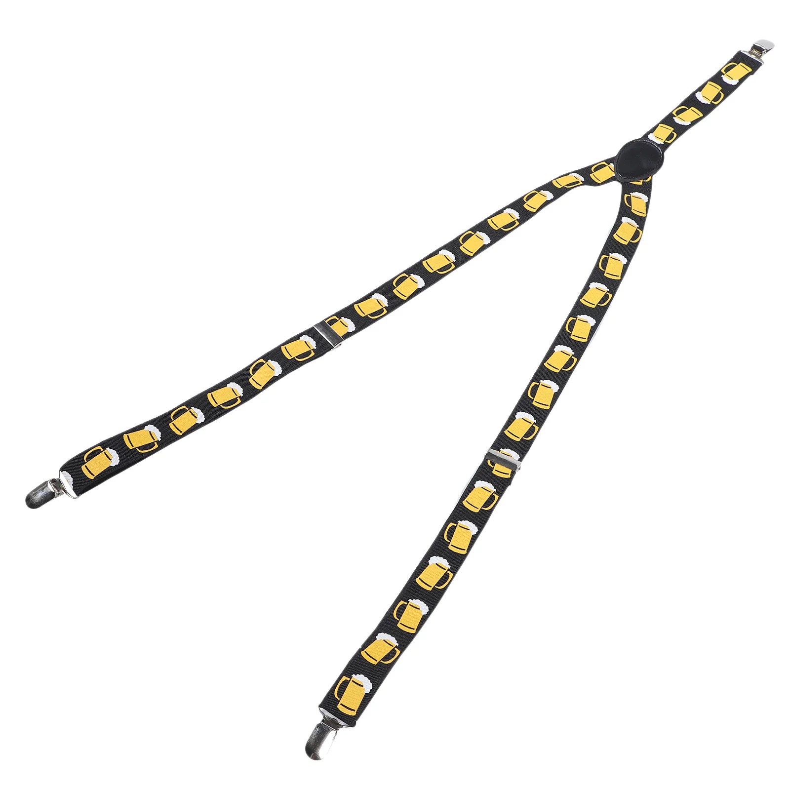 الرجال الحمالات المرنة كليب على Y-شكل الأقواس البيرة طباعة الأسود دائم قوي المشابك المألوف الحمالات الحمالات المرنة