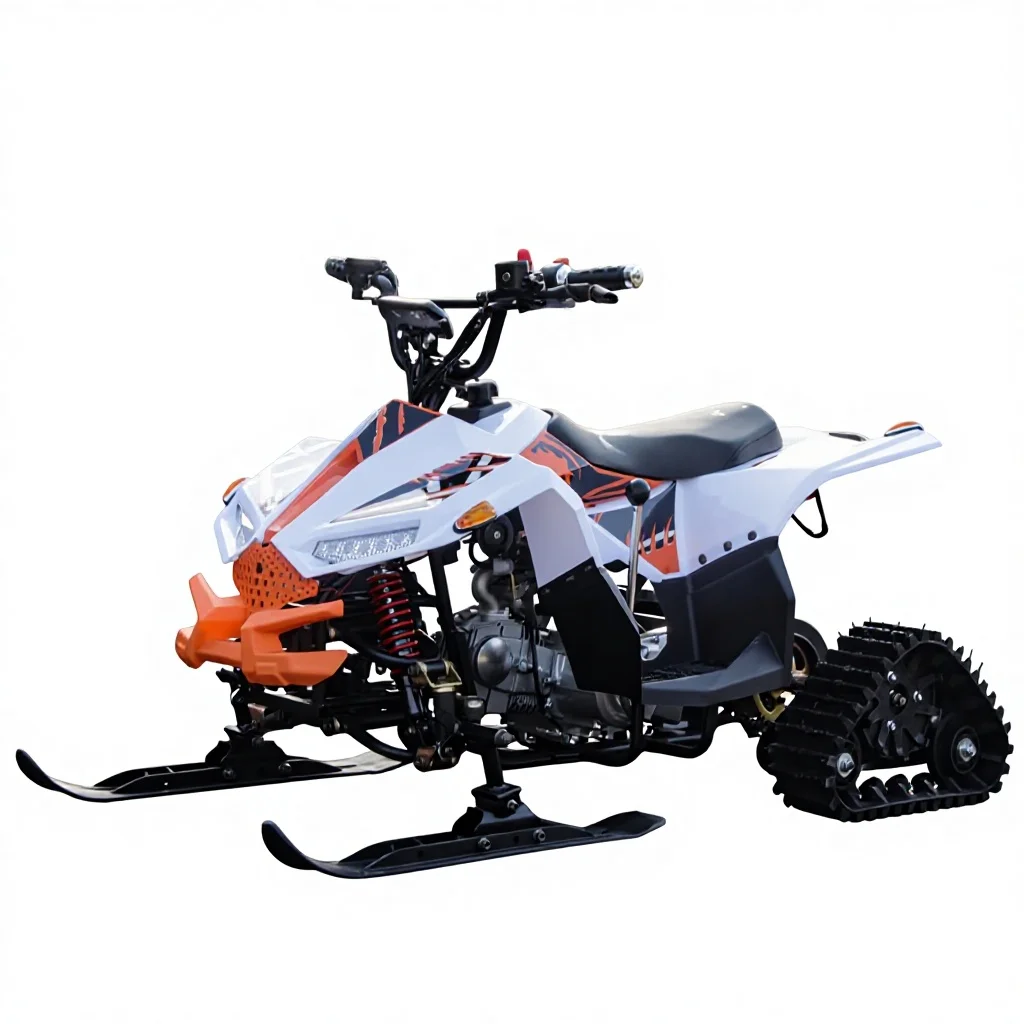 Snowmobile ATV 125cc Chinese Kids Mini Scooter Chain Drive Automatic Transmission 4-Stroke