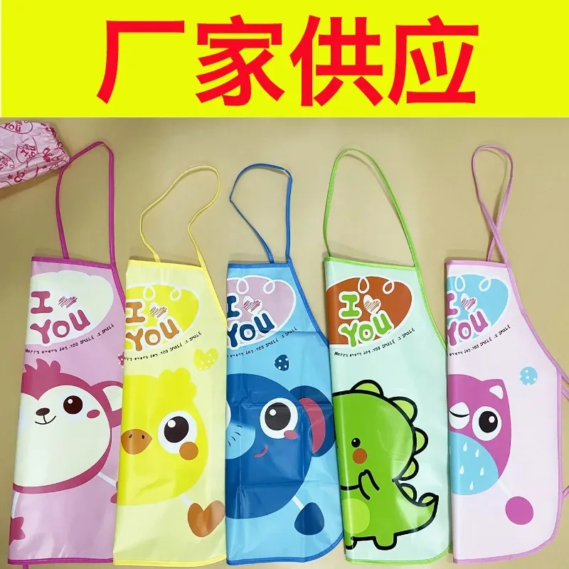 Waterproof Eating Smock Infant Toddler Baby Cartoon Long Sleeve Art Apron Feeding Bib for Boys Girls Soft Baby Bib Burp Clothes