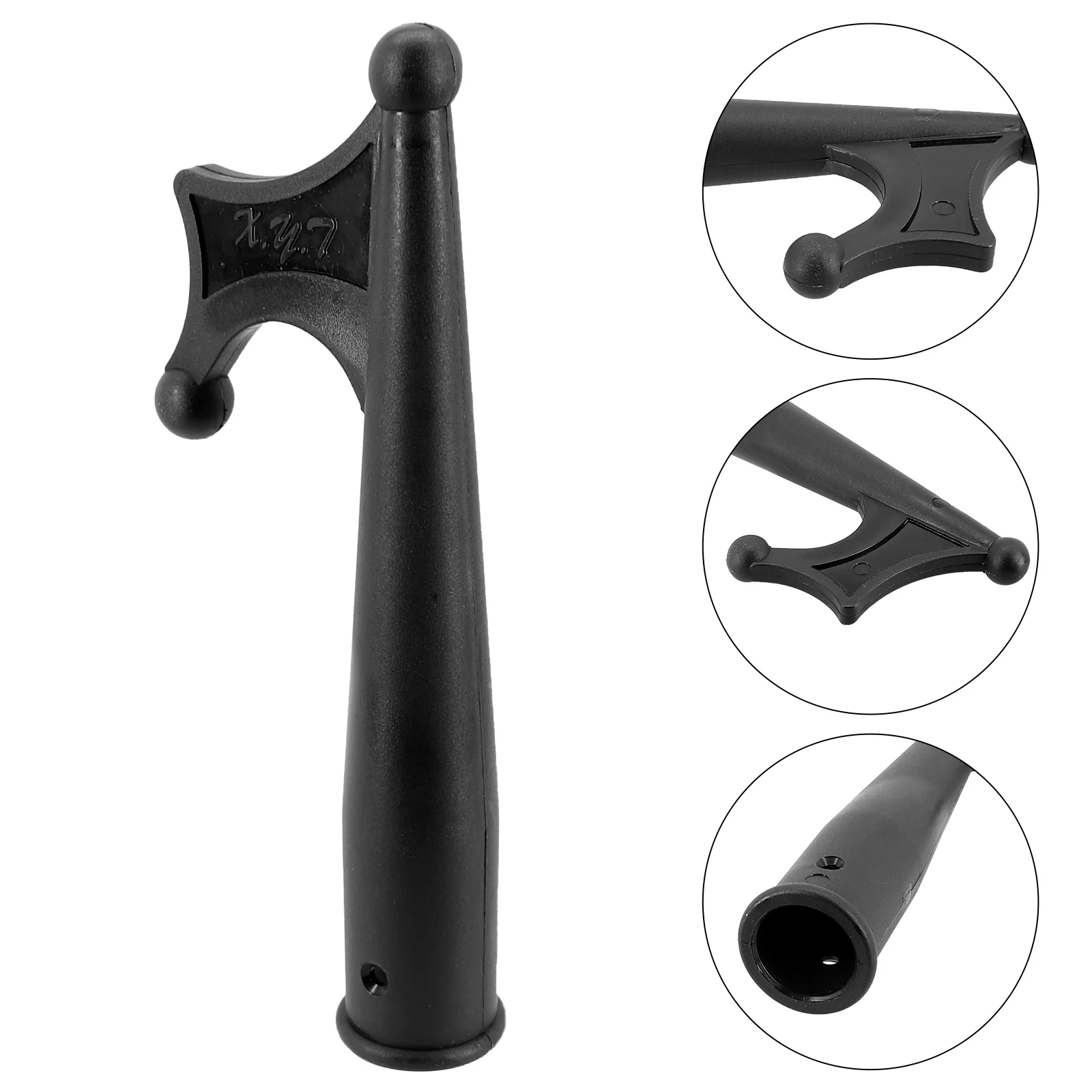 Boat Hook Head Top Premium Boat Hook End Replacement for Secure Docking and Smooth Watercraft Handling Black Color