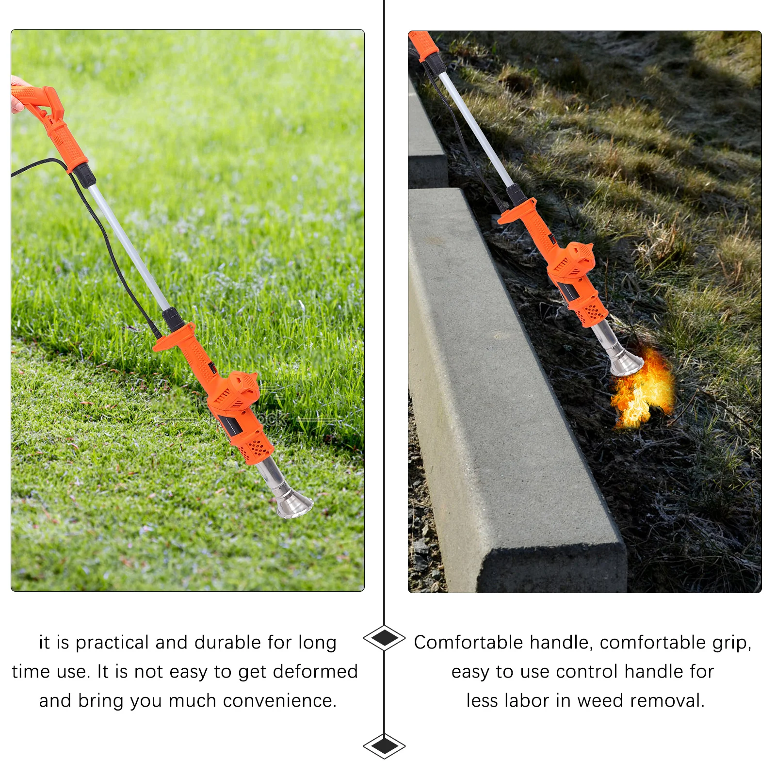 Electric Weed Remover Tool Thermal Weeding Stick Bbq Igniter Grass Burner Durable Comfortable Handle Us Plug Burner