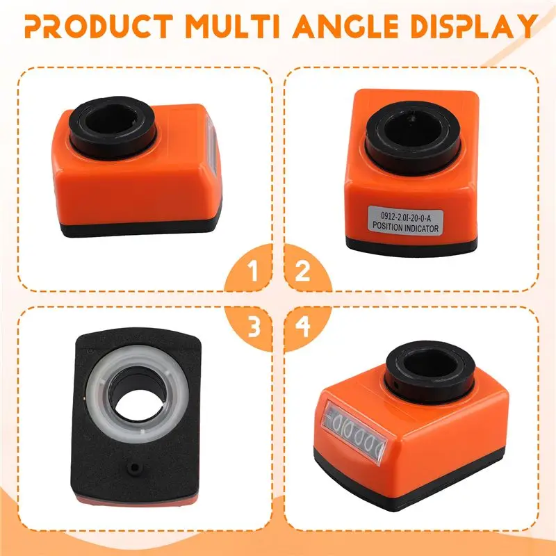 Professional Machine Lathe Part 20Mm Bore Digital Position Indicator Orange