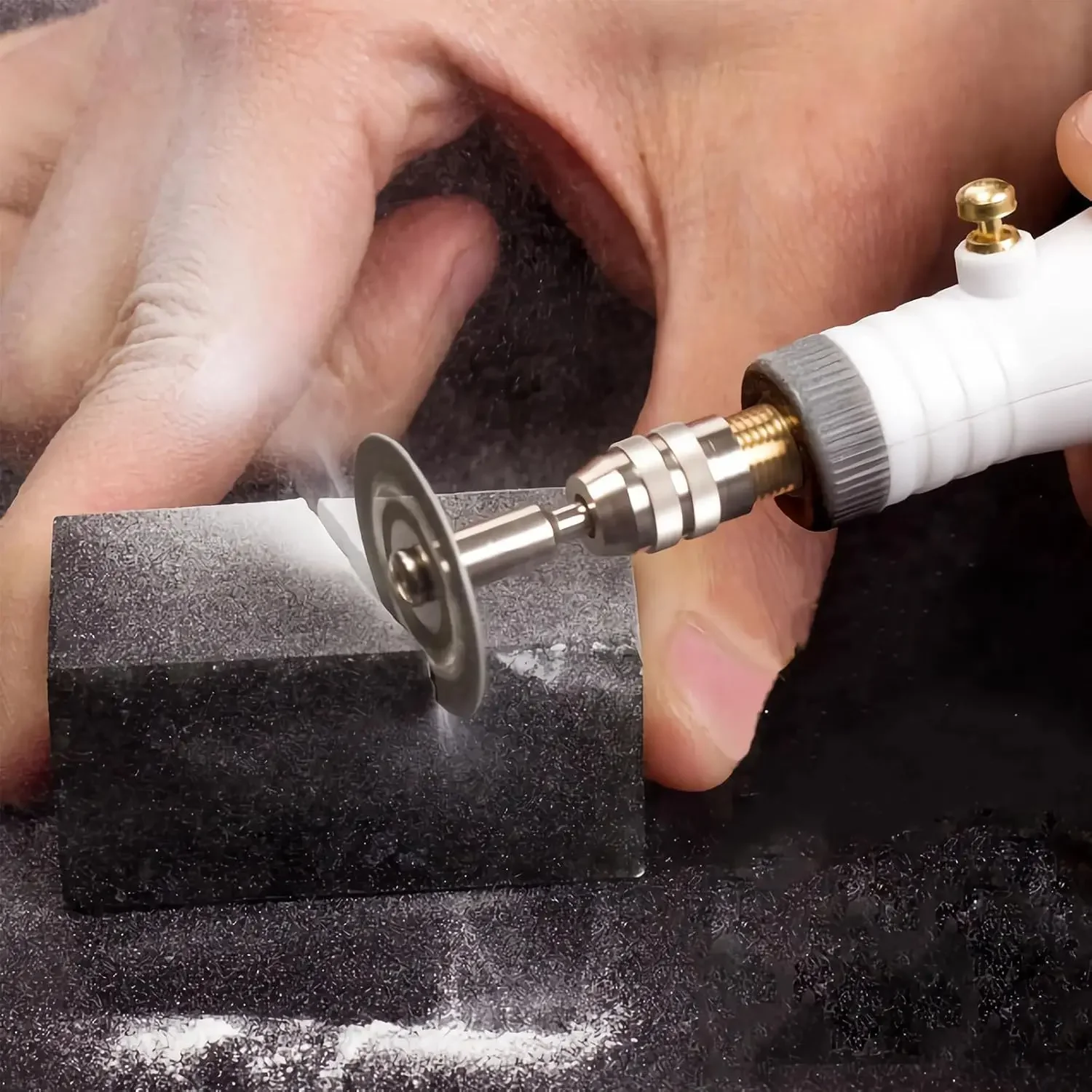 Mini Sharp With Hole Diamond Cut Off Rotary Tool Cutting Disc Disks DIY Tools Accessories For Dremel 2Pcs Rod