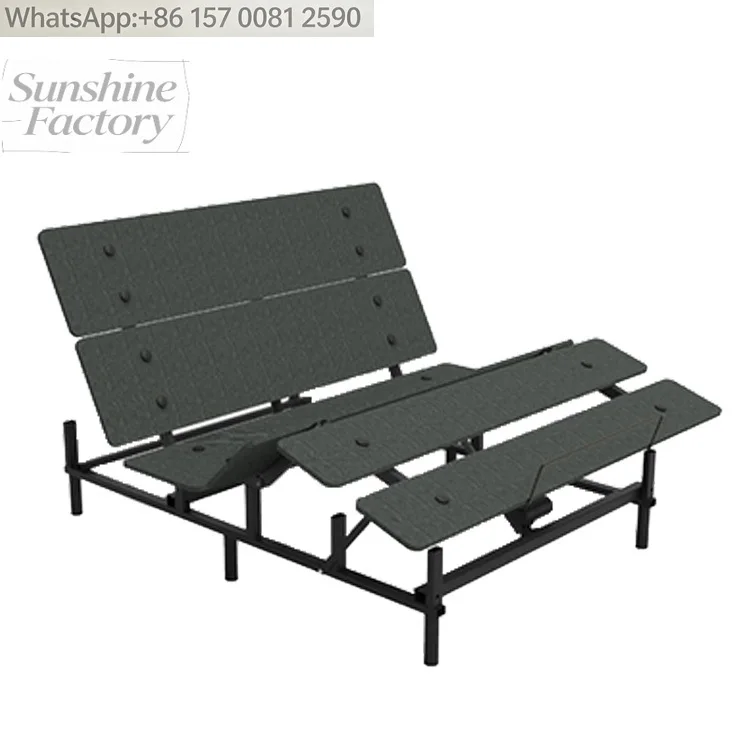 Foldable Electric Adjustable Bed Frame Queen Size Beds with USB Port Massage zero Gravity