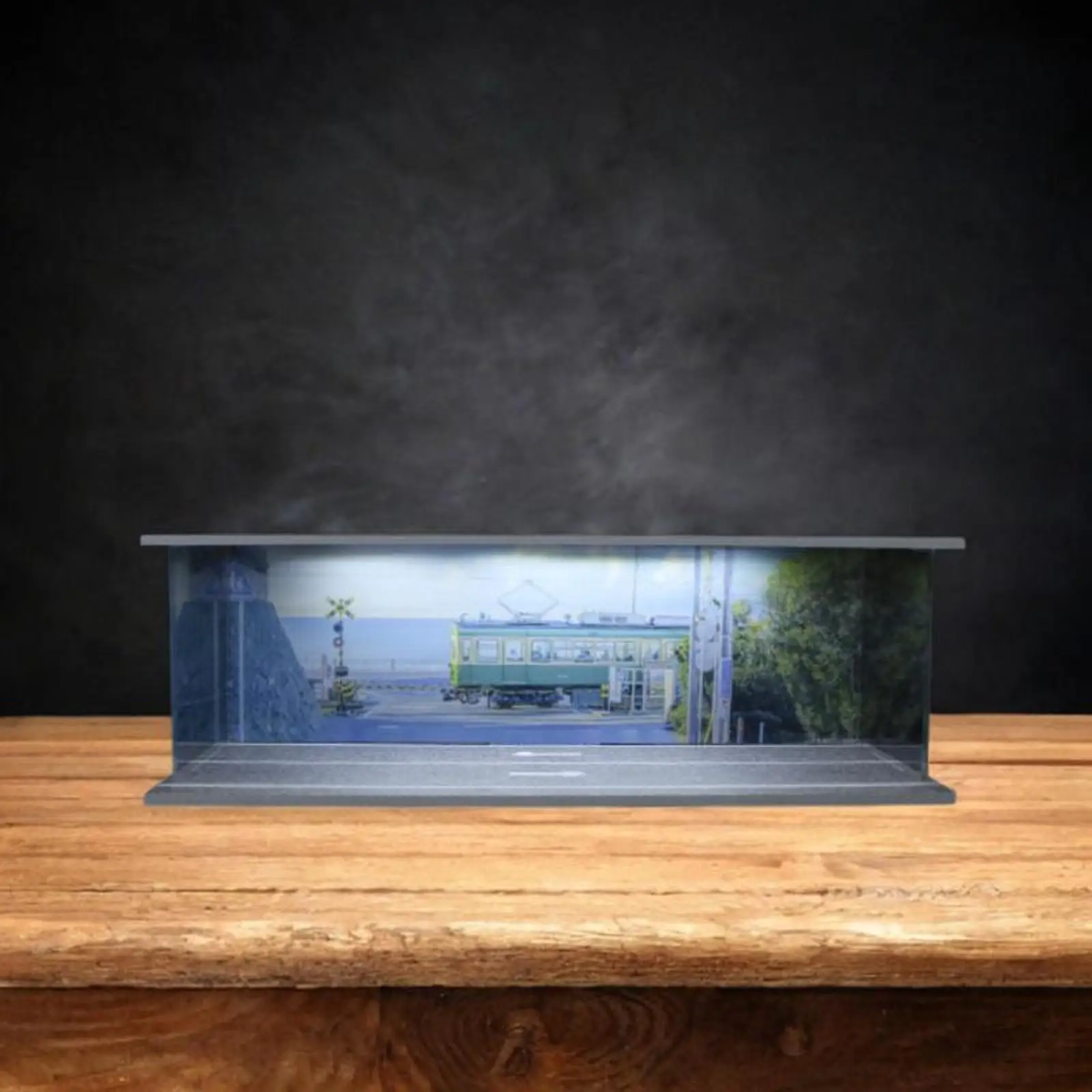 

1/64 Scale Diecast Model Car Display Case with Light for Toy Cars Collectors