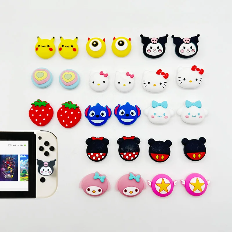 Sanrio Hello Kitty Thumb Stick Grip Cap Joystick Cover For Sony PS5 PS4 PS3 Xbox One/360 Slim Series X/S Switch NS Oled