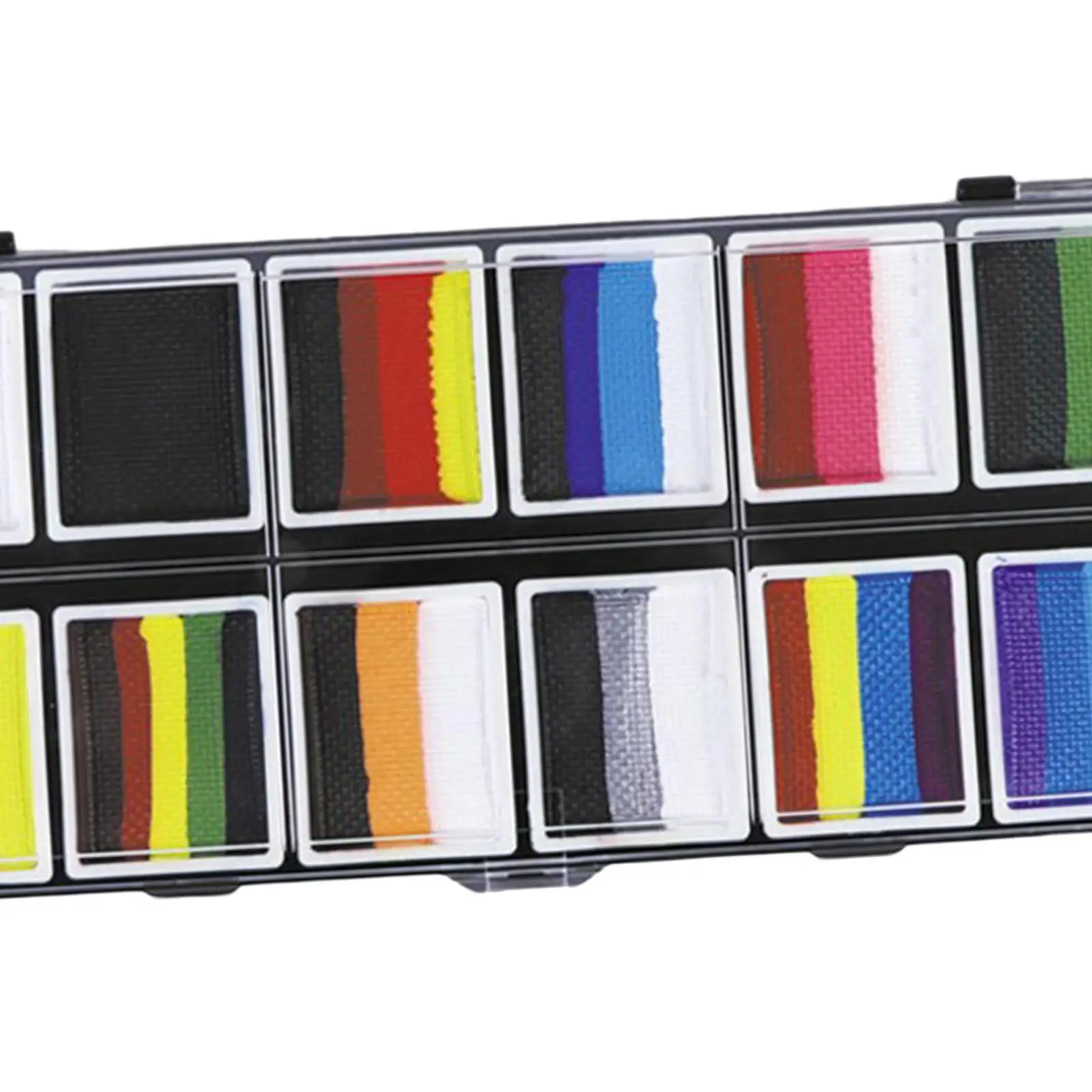 水で活性化する顔と体用のペイントパレット 12色 アーティスティックメイクアップキット 大人 子供 ハロウィンパーティー用