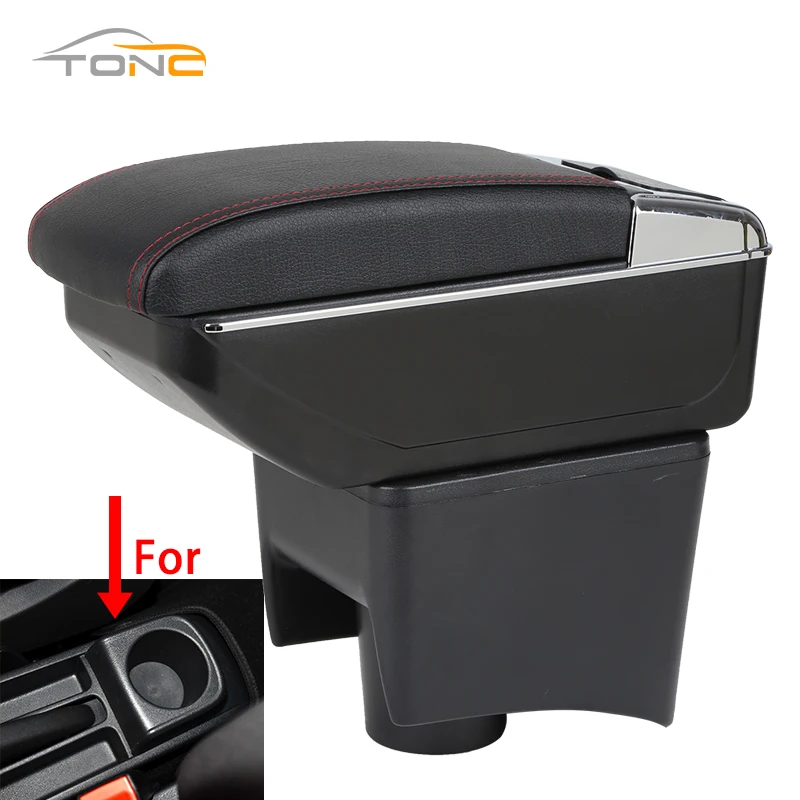 For Volkswagen POLO Armrest 2012-2018 new For VW POLO Mk5 6R Vento Car Armrest box Center Storage box Car accessories Retrofit