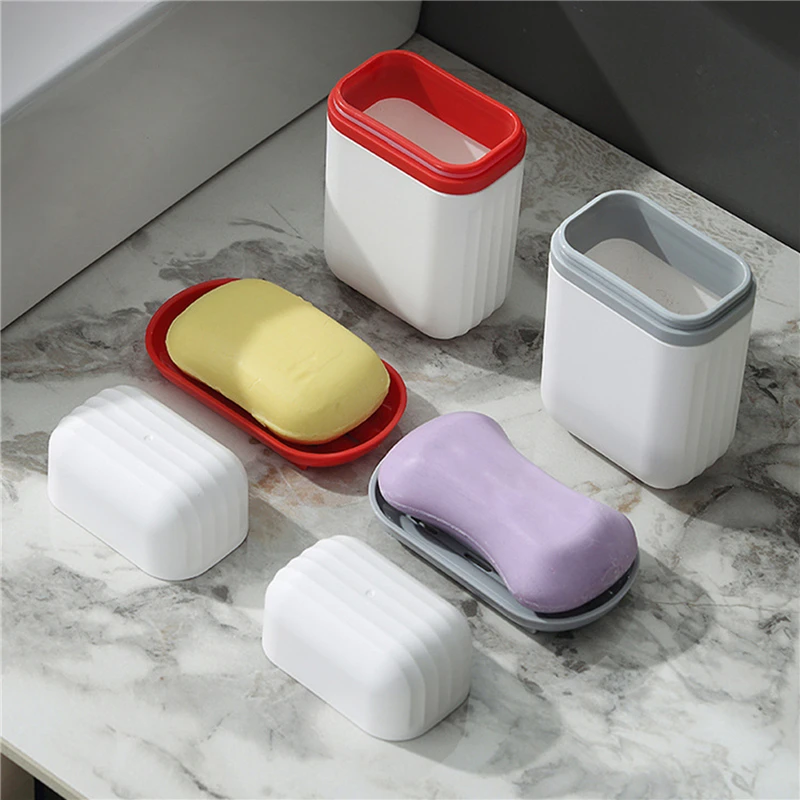 1Pc portasapone portatile scatola portaoggetti sigillata scatola portasapone da viaggio impermeabile per la casa da bagno scatola portaoggetti per esterni scatola portasapone vassoio Organizer