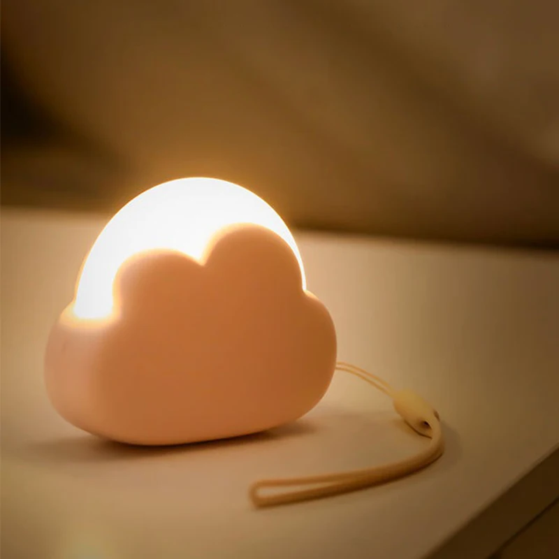 USB Wireless Night Light Mini Adorable Cloud Shape LED Night Lighst For Bedroom Baby Children Bedroom Desktop Decoration Lamps