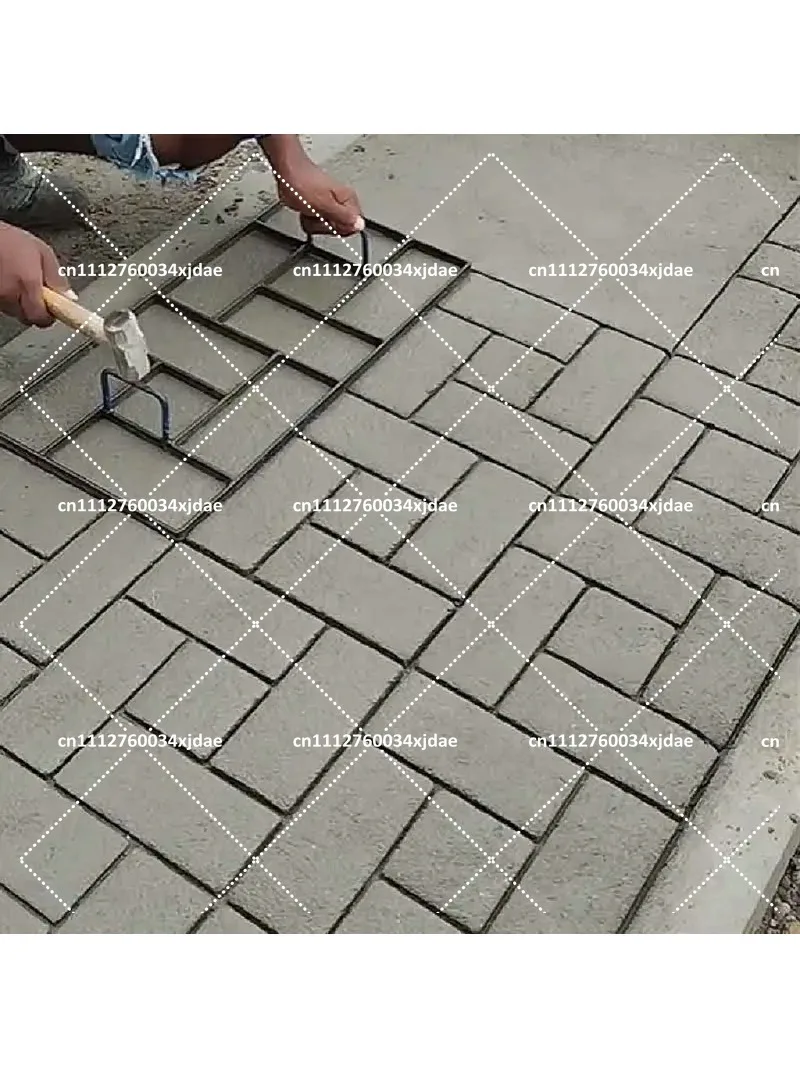 Concrete Garden Courtyard Floor Mold Cement Embossing Printing Anti-skid Cement Mold for Patio Walkway