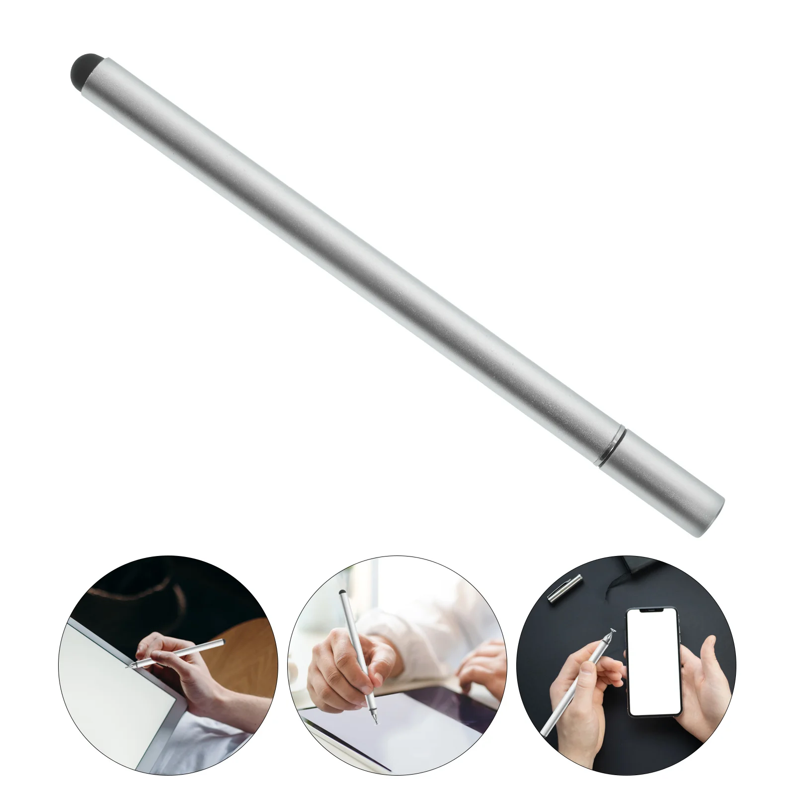 

Universal Stylus Pen Capacitive Design Double Head Clear Suction Cup Portable Comfortable Grip Smooth Writing Tablet Phone