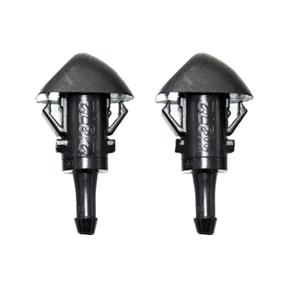 Wiper Jet Nozzle 2pcs Black Plastic Equipment Fitment Front Windshield Jet Nozzle Wiper 86636AJ10B High Quality