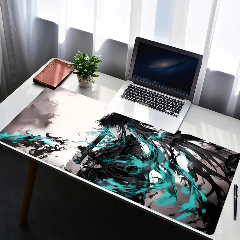 

Mouse Pad Office PC Gaming Accessories D-demon Slayer Tokitou Muichirou Keyboard Pad Anime Print Mousepad Laptop Desk Mouse Mat