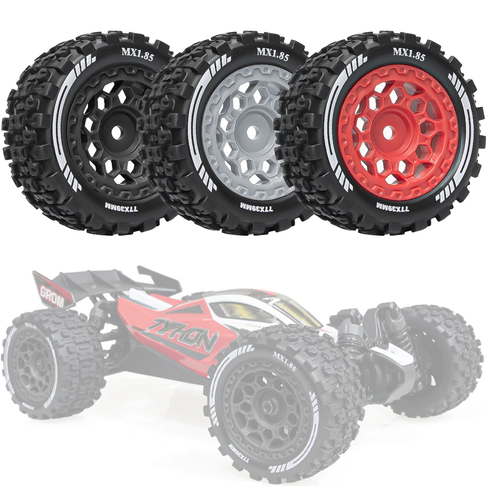 

Mx1.85 Inch Wide 77m*39mm Wheel Tires For Arrma 1/18TYPHON GROM GRANITE Redcat Losi Team Kyosho Hps Hpi Mjx