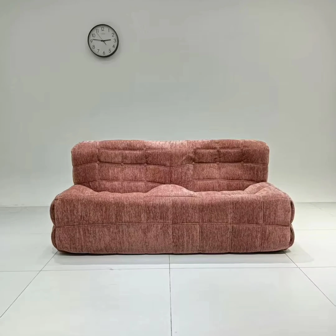 aqHot Wholesale French Modern Living Room Sofa Home Furniture Compressed Vacuum Package Fabric Velvet Compressed Sofa Chair%