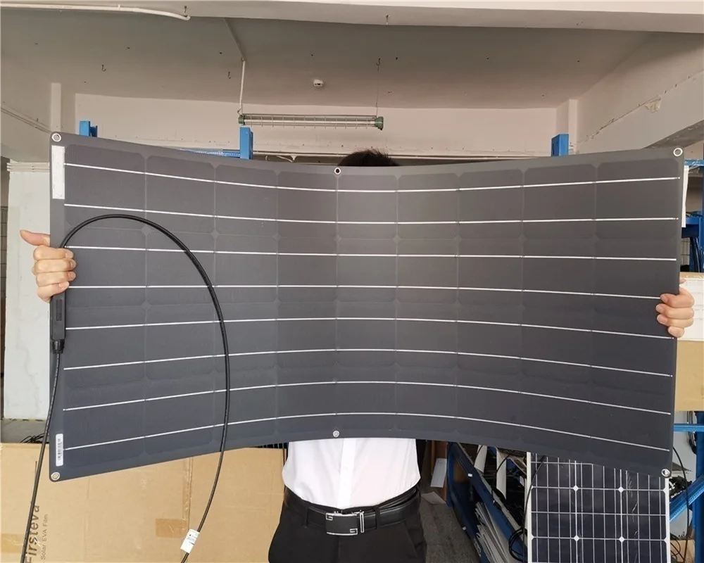 520W Half Cell Flexible Solar Panel, 20.9% Efficiency Bendable Module Balcony Off Grid Power Generation