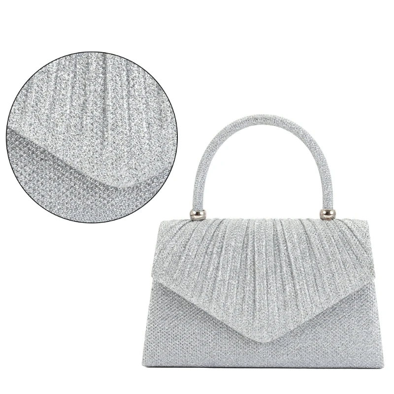 Women Evening Bag Party Purse Handbag with Chain Shoulder Strap Wedding Crossbody Bags Suitable for Various Occasion