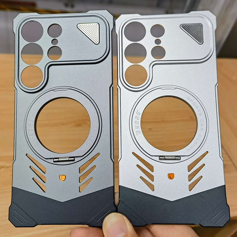 Aluminum Bestseller Alloy Cooling Heat Dissipation Case For Samsung Galaxy S26 Ultra / S25 Ultra Metal Magnetic Ring Holder