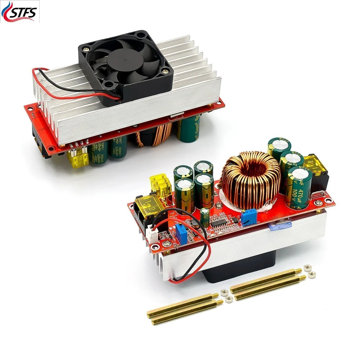 1200W/1800W DC Converter Boost Car-up โมดูล20A 40A 20A หม้อแปลงแรงดันไฟฟ้า CV Boost Converter Regulator